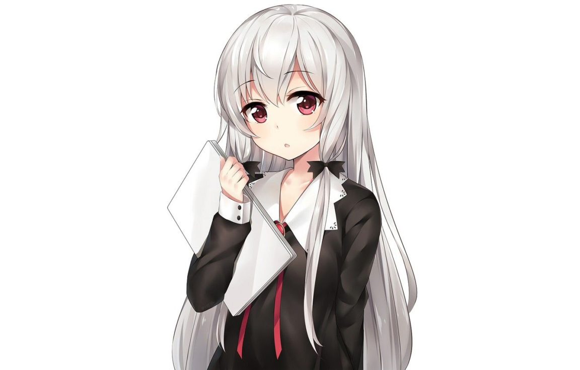 Download anime girl white background HD