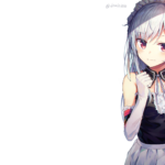 Top anime girl white background HD Download