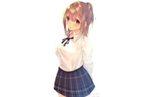 Download anime girl white background HD