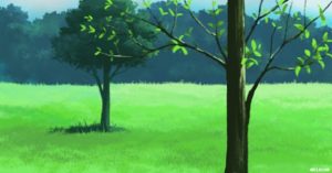 Download anime grass background HD