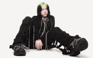 Download billie eilish white background HD