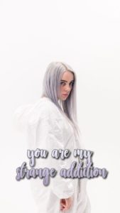 Download billie eilish white background HD