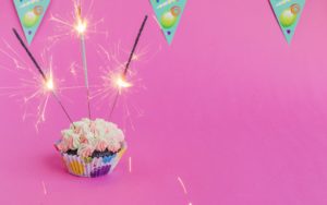 Download birthday cupcake wallpaper background design HD