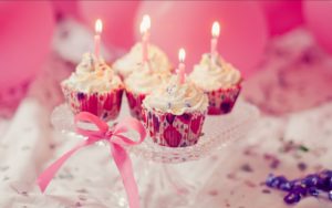 Download birthday cupcake wallpaper background design HD