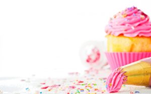 Download birthday cupcake wallpaper background design HD