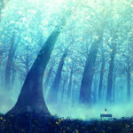 Top blue forest background HD Download