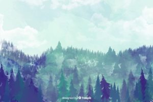 Top blue forest background free Download