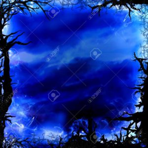 Download blue forest background HD