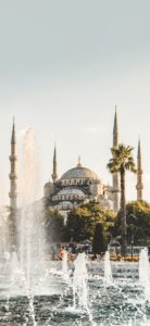 Download blue mosque wallpaper HD