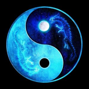 Download blue yin yang wallpaper HD