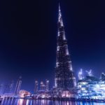 Top burj khalifa at night wallpaper Download
