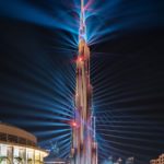 Top burj khalifa at night wallpaper HD Download