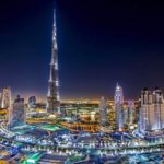 Download burj khalifa at night wallpaper HD