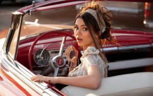 Download car and woman wallpaper HD