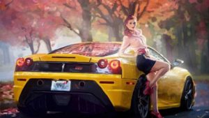 Top car girl wallpaper hd 4k Download