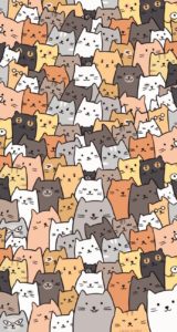 Top cat pattern iphone wallpaper HD Download