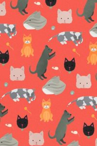 Download cat pattern iphone wallpaper HD