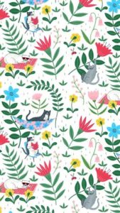 Download cat pattern iphone wallpaper HD