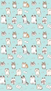 Download cat pattern iphone wallpaper HD