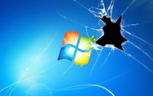 Top cracked computer screen background Download