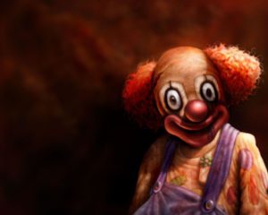 Download creepy clown wallpaper HD