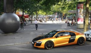 Top gold audi r8 wallpaper HD Download