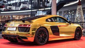 Top gold audi r8 wallpaper HD Download