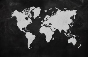 Download gray world map wallpaper HD