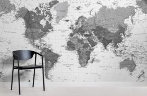 Top gray world map wallpaper HD Download