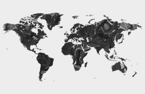 Download gray world map wallpaper HD