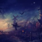 Top halloween anime backgrounds free Download