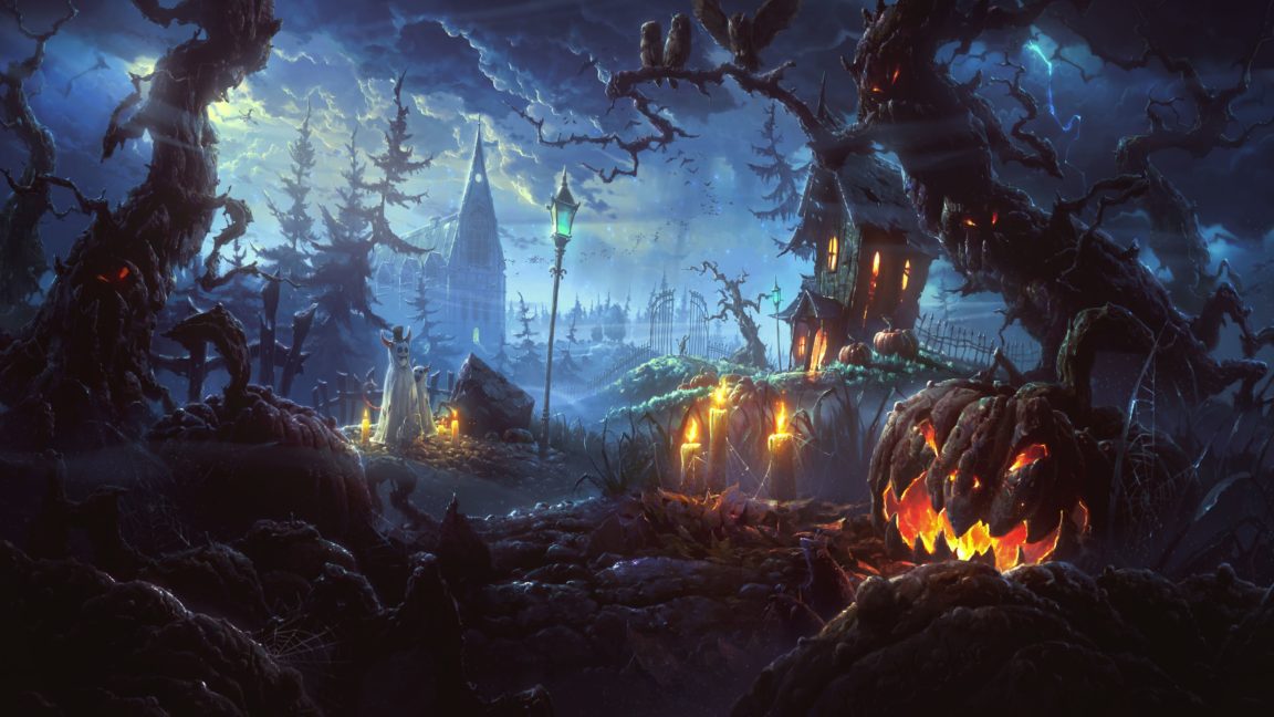 Download halloween themed desktop wallpaper HD