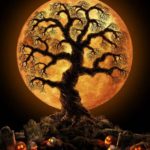 Download halloween tree wallpaper HD