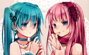 Download hatsune miku and megurine luka wallpaper HD