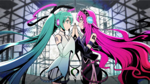 Download hatsune miku and megurine luka wallpaper HD