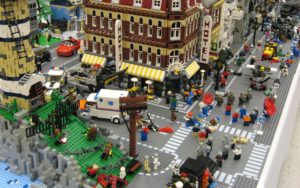 Download lego background city HD