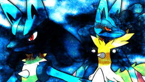 Download lucario background HD