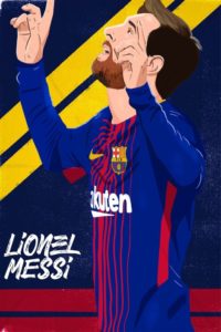 Download messi art wallpaper HD