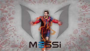 Download messi art wallpaper HD