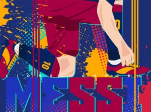 Top messi art wallpaper 4k Download