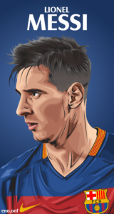 Download messi art wallpaper HD