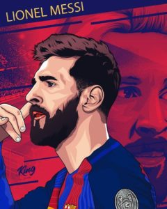 Top messi art wallpaper HD Download