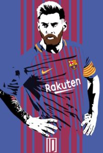 Top messi art wallpaper 4k Download