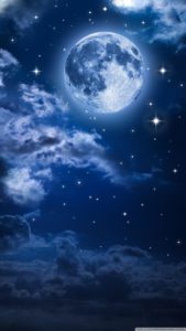 Top moon night sky wallpaper 4k Download