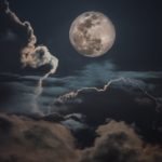 Download moon night sky wallpaper HD