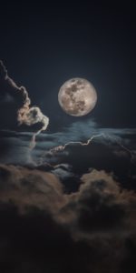 Download moon night sky wallpaper HD