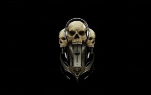 Top music skull wallpaper hd download HD Download