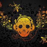 Top music skull wallpaper hd download 4k Download