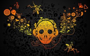 Top music skull wallpaper hd download 4k Download