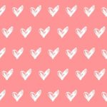 Download pink background with hearts HD